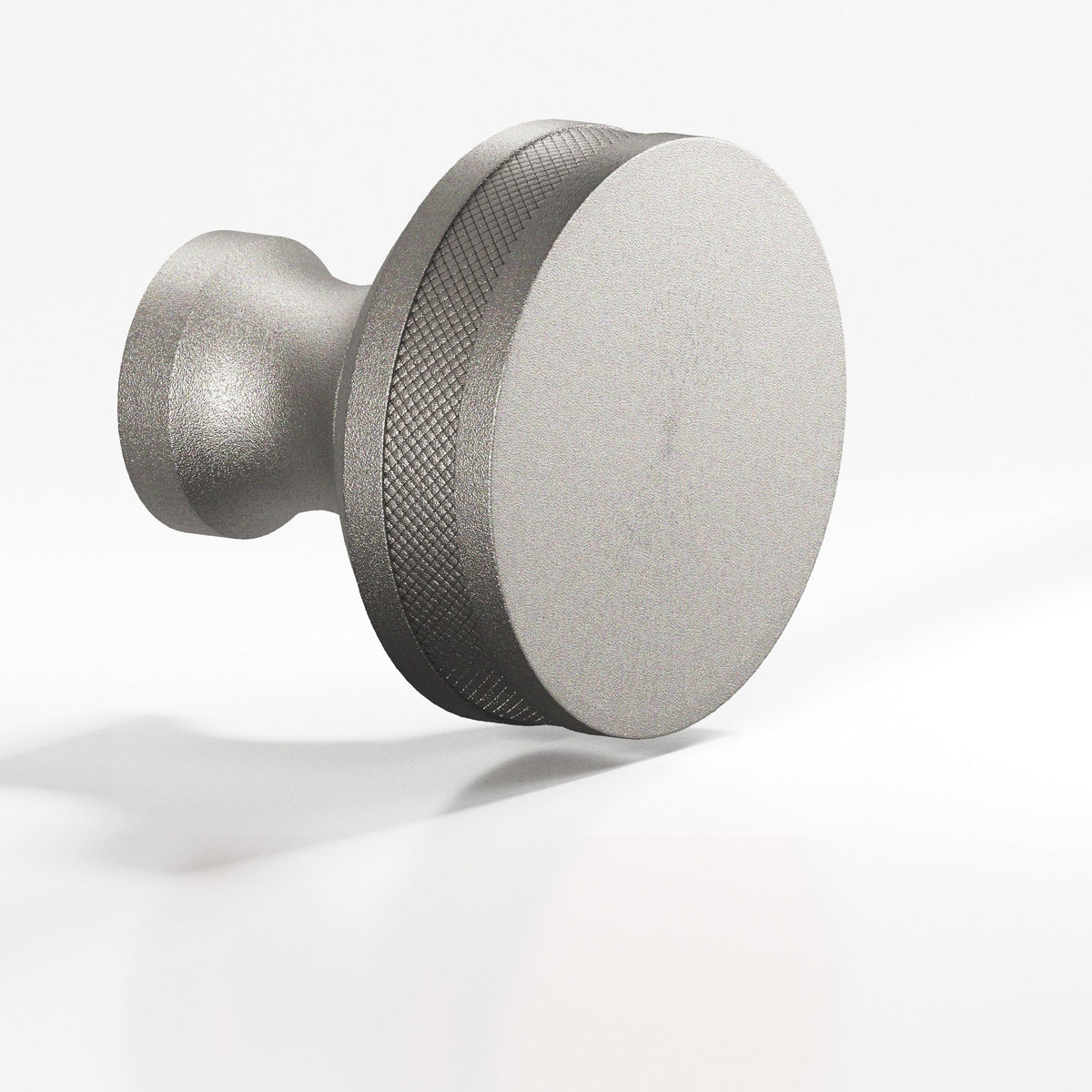 Colonial Bronze 587 Diamond-Knurled Sandwich Knob, 1-1/4 in Diameter - Frost Nickel™