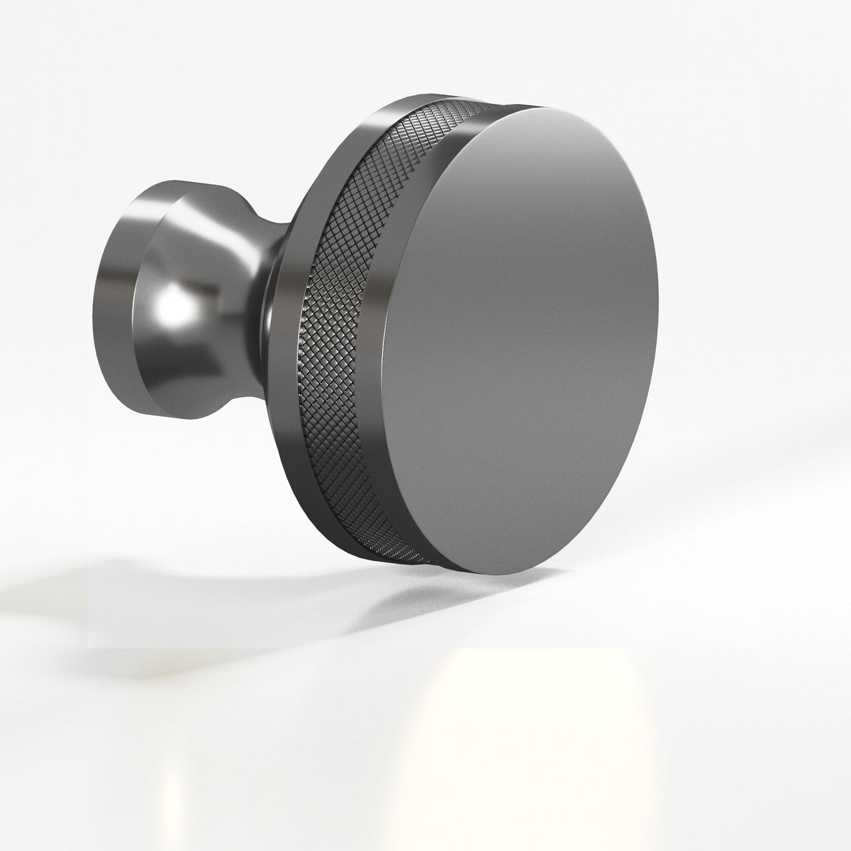 Colonial Bronze 588BB Diamond-Knurled Sandwich Back-to-Back Shower Door Knob Kit, 1-1/2 in Diameter - Graphite