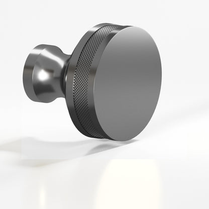Colonial Bronze 588BB Diamond-Knurled Sandwich Back-to-Back Shower Door Knob Kit, 1-1/2 in Diameter - Graphite