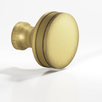 Colonial Bronze 588BB Diamond-Knurled Sandwich Back-to-Back Shower Door Knob Kit, 1-1/2 in Diameter - Matte Antique Satin Brass