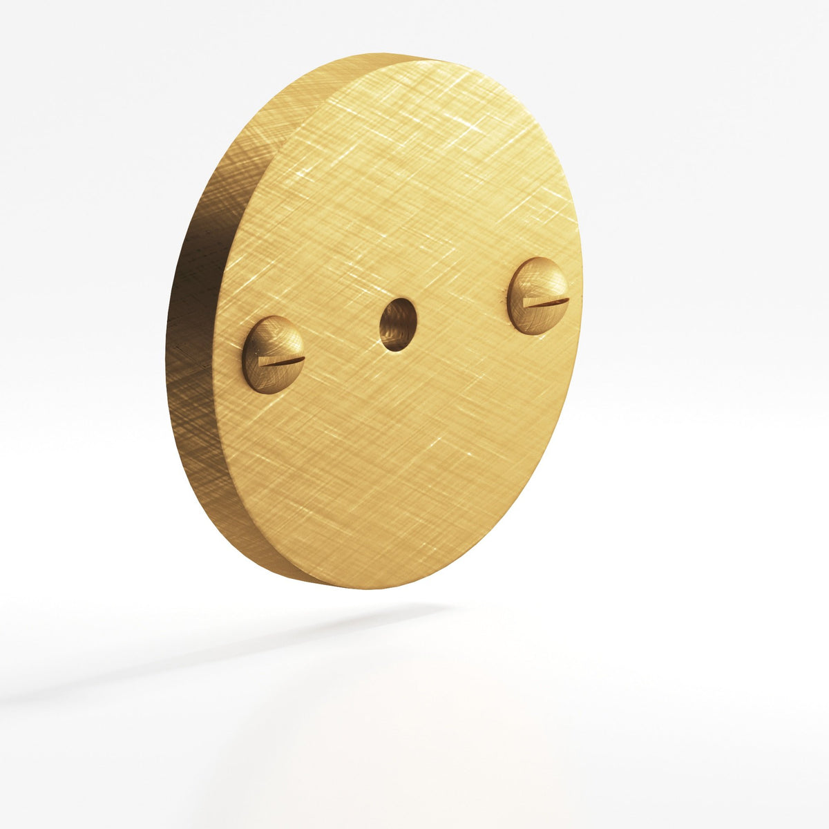 Colonial Bronze 592 Round Backplate with Exposed Screws, 1-3/4 in Diameter, for 8-32 Screw