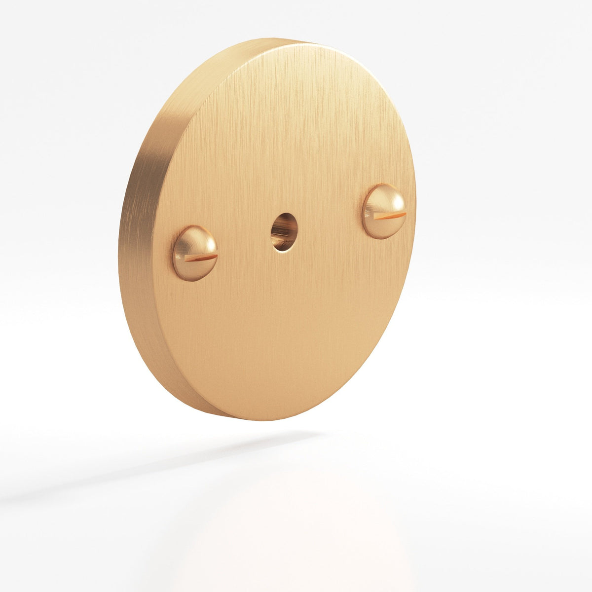 Colonial Bronze 592 Round Backplate with Exposed Screws, 1-3/4 in Diameter, for 8-32 Screw - Matte Satin Bronze