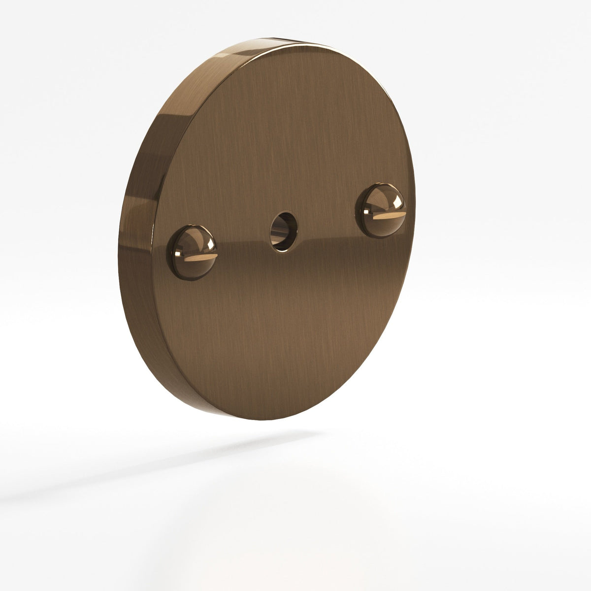 Colonial Bronze 592 Round Backplate with Exposed Screws, 1-3/4 in Diameter, for 8-32 Screw - Light Statuary Bronze