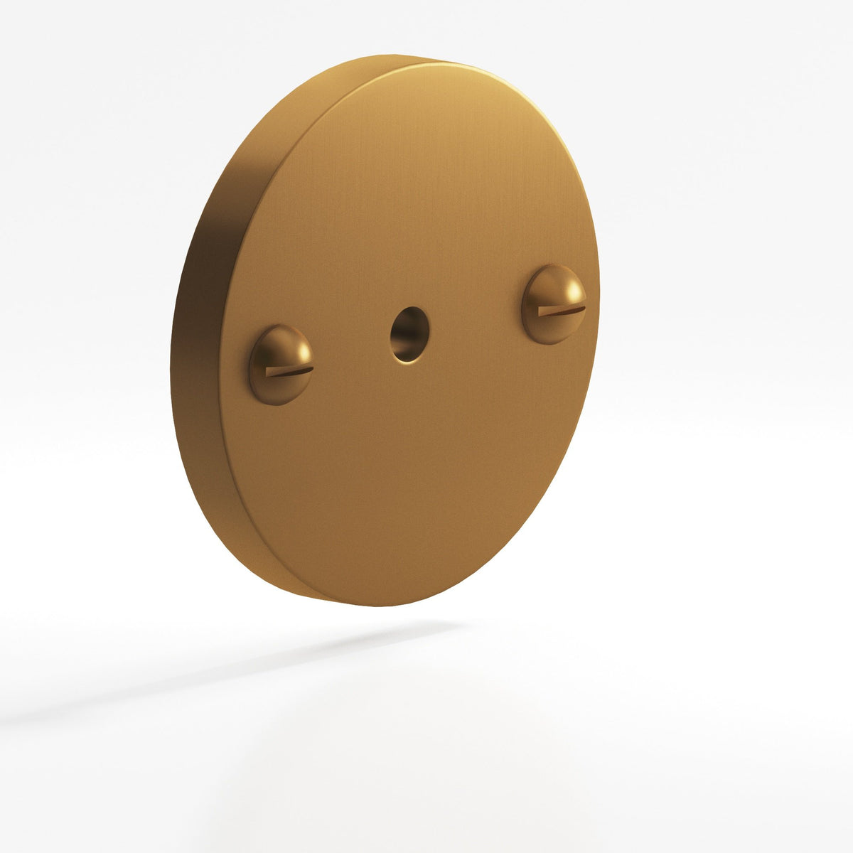 Colonial Bronze 592 Round Backplate with Exposed Screws, 1-3/4 in Diameter, for 8-32 Screw - Matte Light Statuary Bronze