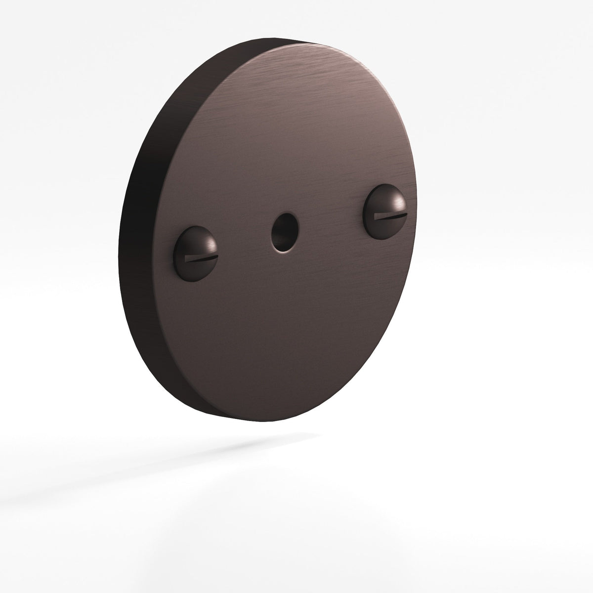Colonial Bronze 592 Round Backplate with Exposed Screws, 1-3/4 in Diameter, for 8-32 Screw - Matte Dark Statuary Bronze