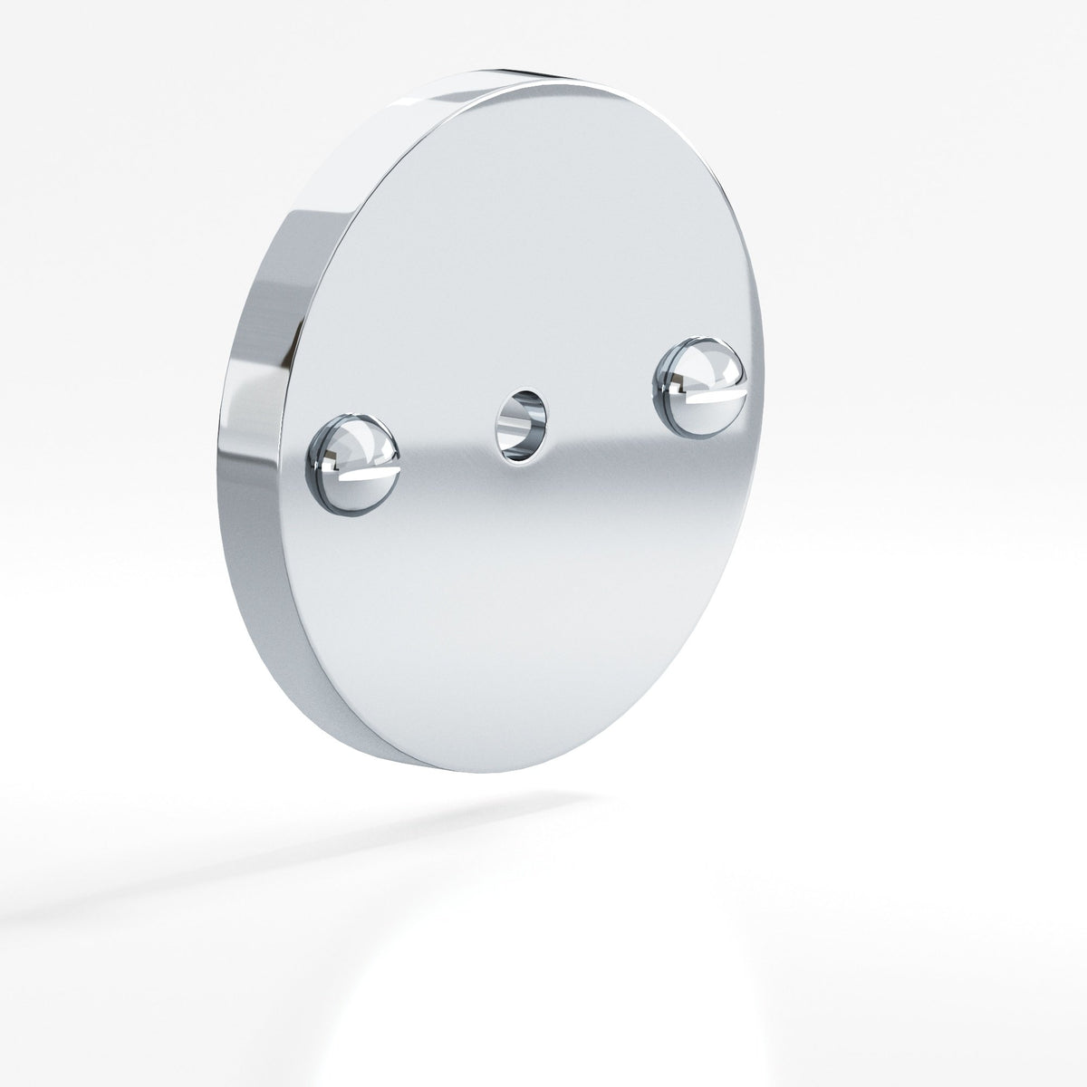 Colonial Bronze 592 Round Backplate with Exposed Screws, 1-3/4 in Diameter, for 8-32 Screw - Polished Chrome