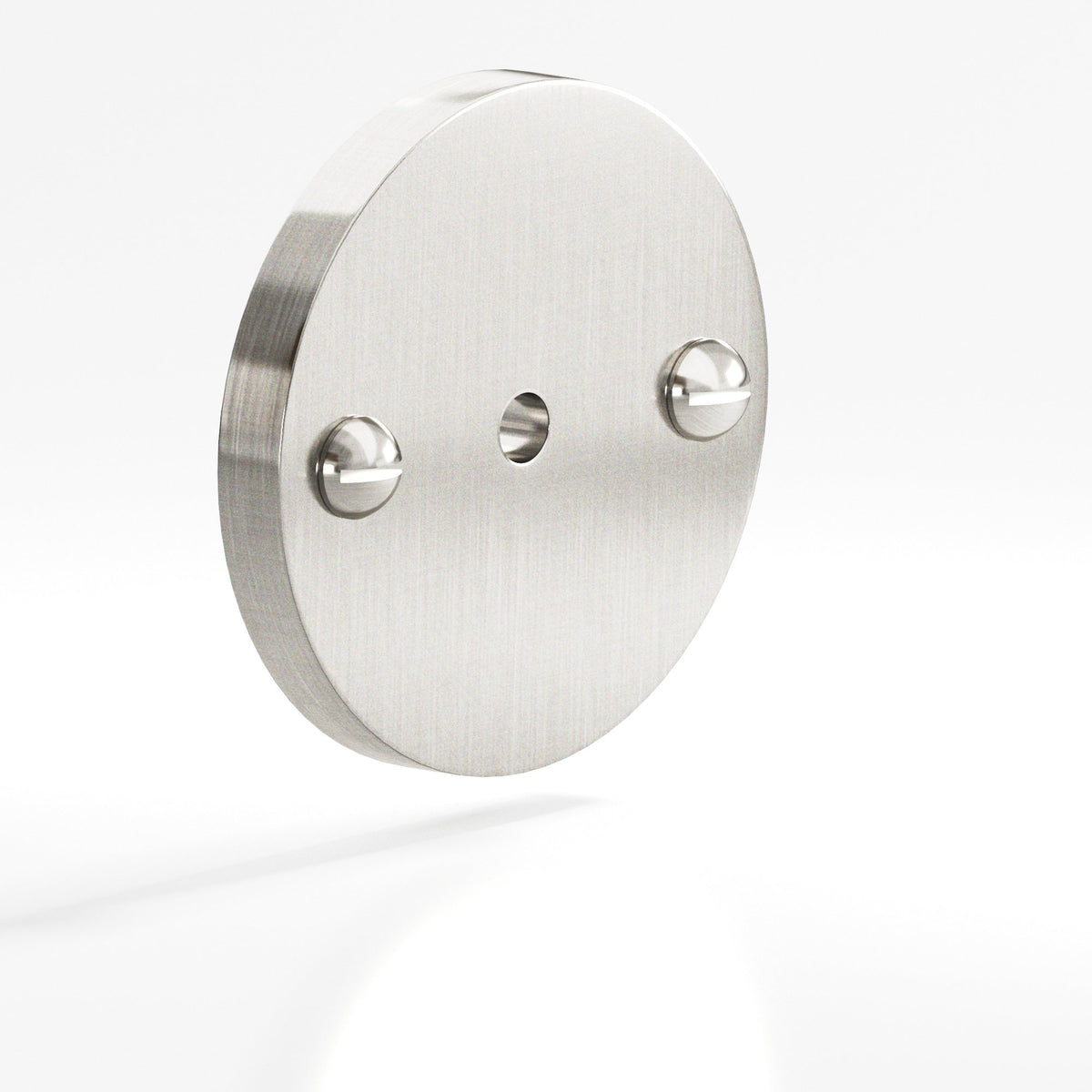 Colonial Bronze 592 Round Backplate with Exposed Screws, 1-3/4 in Diameter, for 8-32 Screw - Satin Nickel