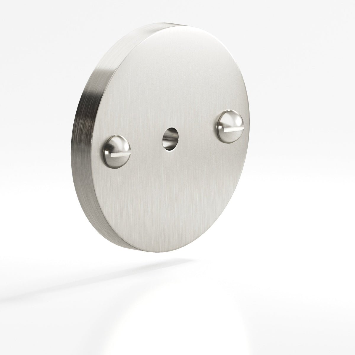 Colonial Bronze 592 Round Backplate with Exposed Screws, 1-3/4 in Diameter, for 8-32 Screw - Nickel Stainless