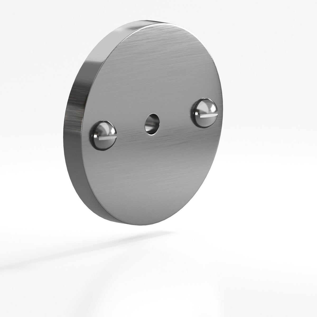 Colonial Bronze 592 Round Backplate with Exposed Screws, 1-3/4 in Diameter, for 8-32 Screw - Graphite