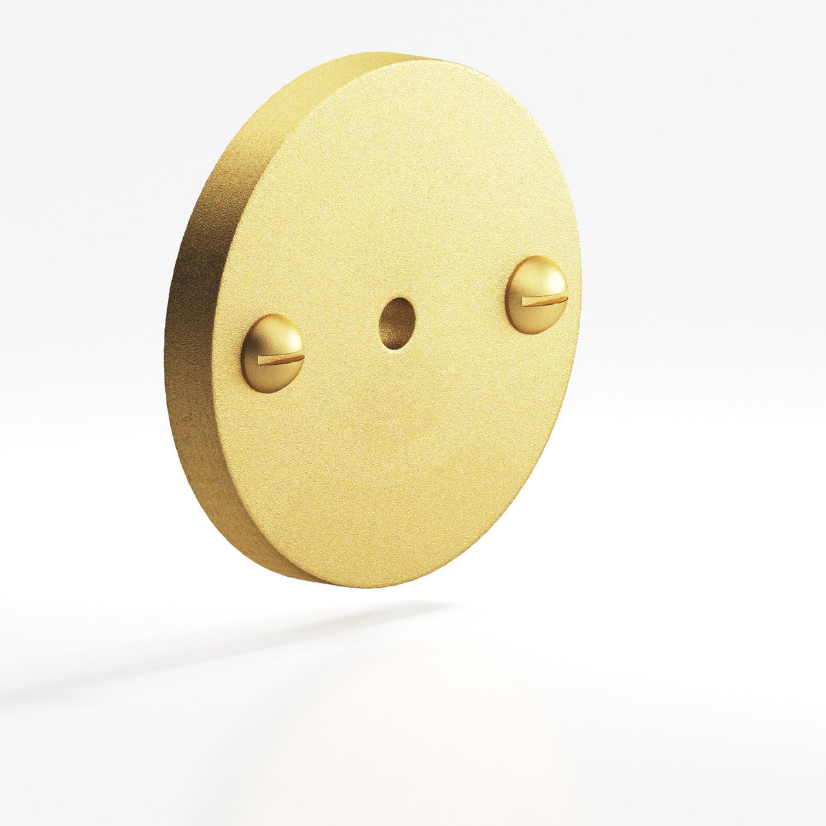 Colonial Bronze 592 Round Backplate with Exposed Screws, 1-3/4 in Diameter, for 8-32 Screw - Frost Brass™
