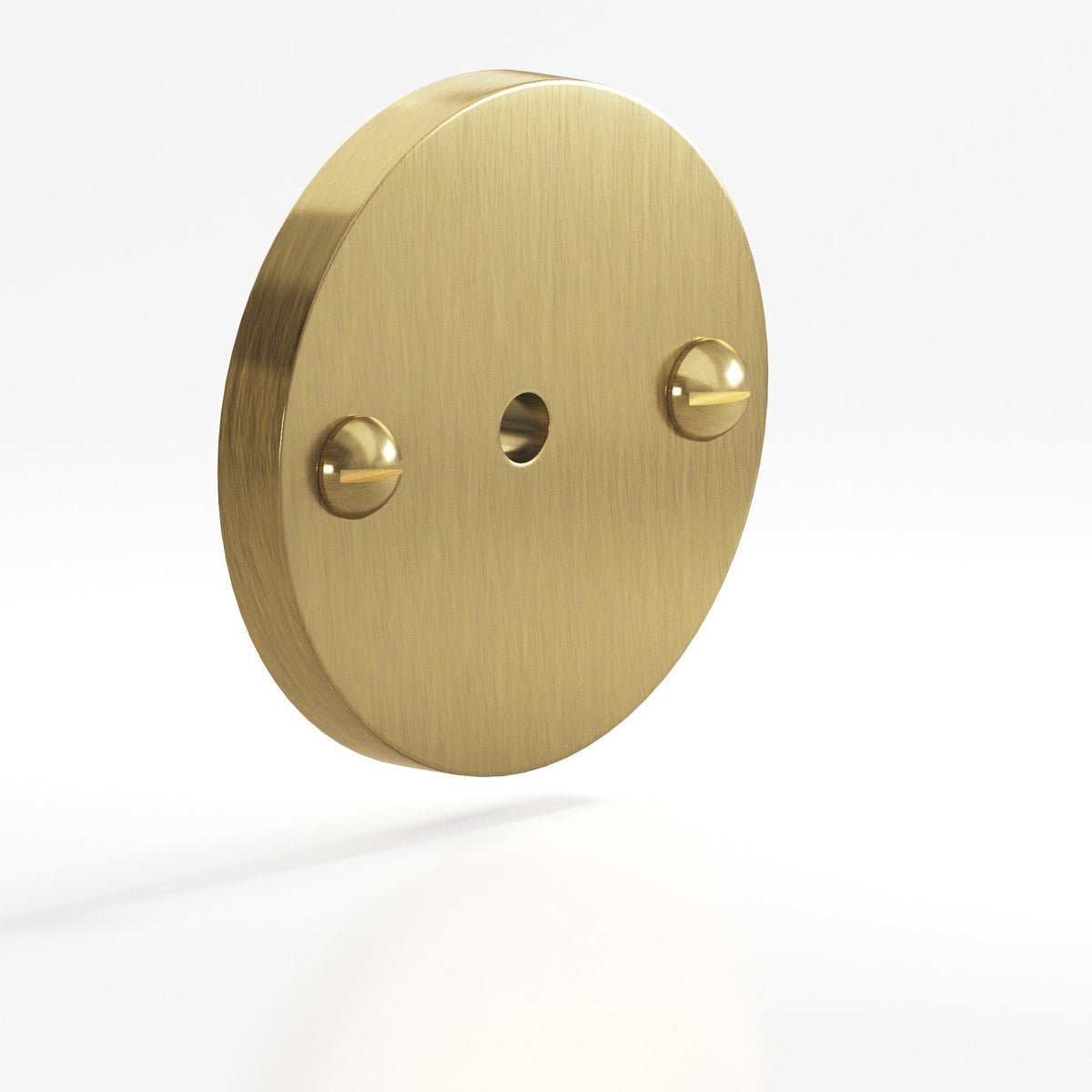 Colonial Bronze 592 Round Backplate with Exposed Screws, 1-3/4 in Diameter, for 8-32 Screw - Antique Brass