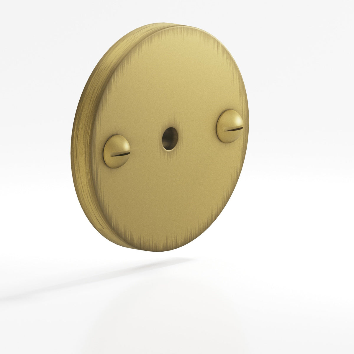 Colonial Bronze 592 Round Backplate with Exposed Screws, 1-3/4 in Diameter, for 8-32 Screw - Matte Antique Satin Brass