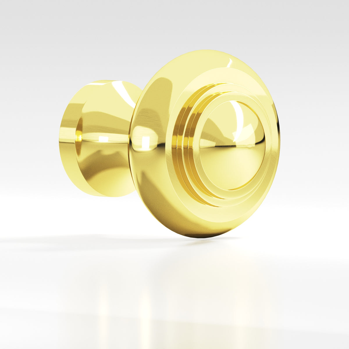 Colonial Bronze 674 Tiered Button Knob, 1-3/16 in Diameter - French Gold