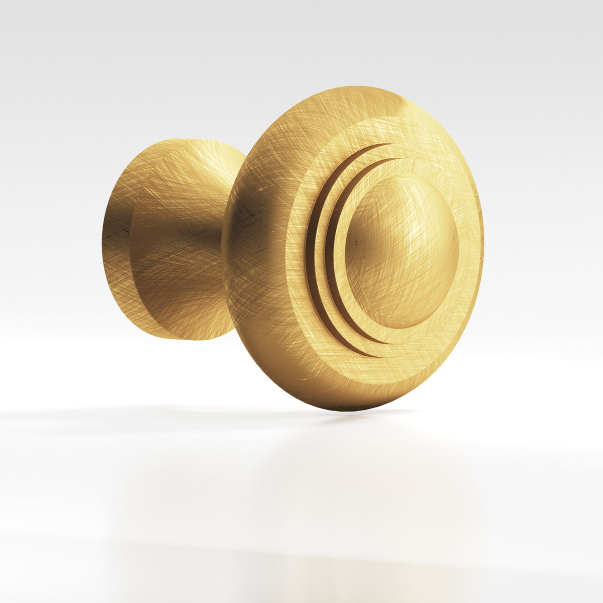 Colonial Bronze 674BB Tiered Button Back-to-Back Shower Door Knob Kit, 1-3/16 in Diameter - Weathered Brass