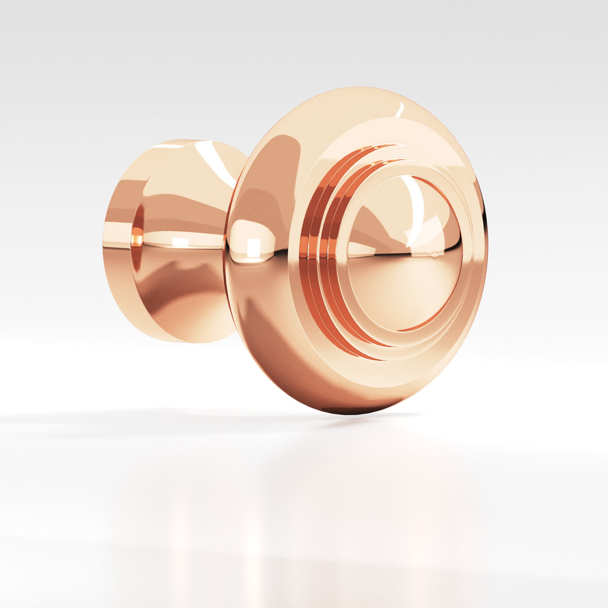 Colonial Bronze 674BB Tiered Button Back-to-Back Shower Door Knob Kit, 1-3/16 in Diameter - Polished Copper