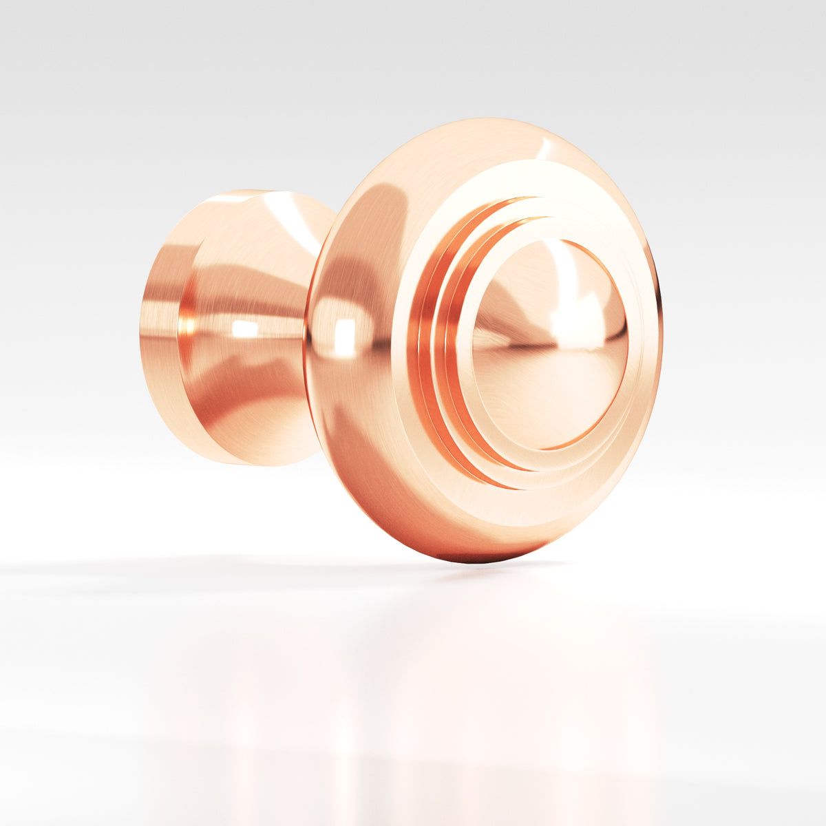 Colonial Bronze 674 Tiered Button Knob, 1-3/16 in Diameter - Satin Copper