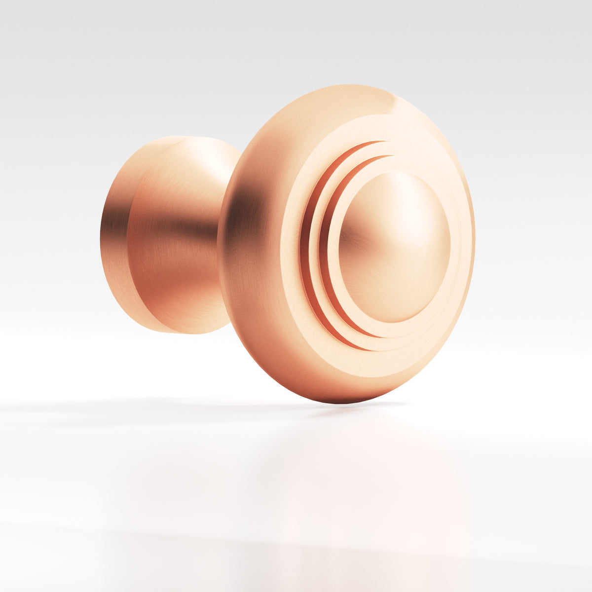 Colonial Bronze 674 Tiered Button Knob, 1-3/16 in Diameter - Matte Satin Copper