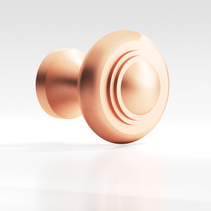 Colonial Bronze 676BB Tiered Button Back-to-Back Shower Door Knob Kit, 1-1/2 in Diameter - Matte Satin Copper