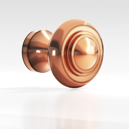 Colonial Bronze 676BB Tiered Button Back-to-Back Shower Door Knob Kit, 1-1/2 in Diameter - Antique Copper