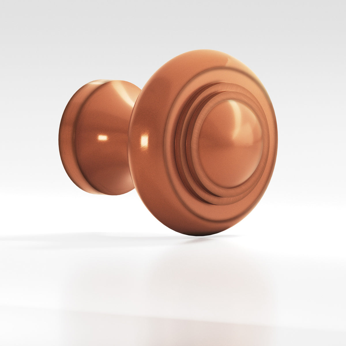 Colonial Bronze 675BB Tiered Button Back-to-Back Shower Door Knob Kit, 1-3/8 in Diameter - Matte Antique Copper