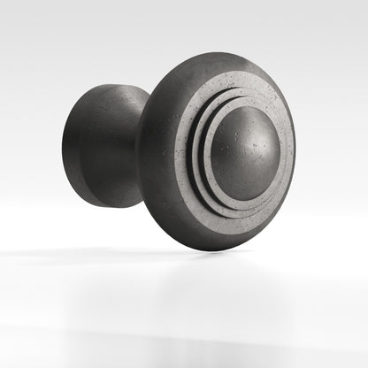 Colonial Bronze 675BB Tiered Button Back-to-Back Shower Door Knob Kit, 1-3/8 in Diameter - Distressed Satin Black