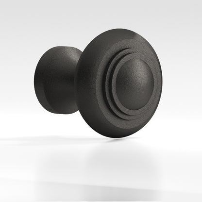 Colonial Bronze 676BB Tiered Button Back-to-Back Shower Door Knob Kit, 1-1/2 in Diameter - Frost Black™