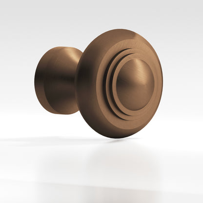 Colonial Bronze 674BB Tiered Button Back-to-Back Shower Door Knob Kit, 1-3/16 in Diameter - Matte Oil Rubbed Bronze