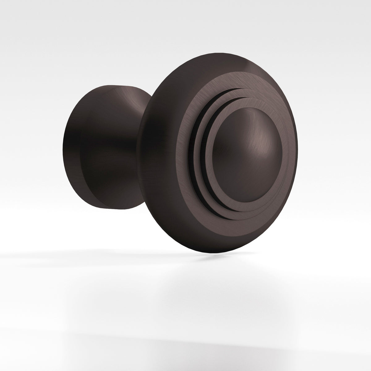 Colonial Bronze 674 Tiered Button Knob, 1-3/16 in Diameter - Matte Dark Statuary Bronze