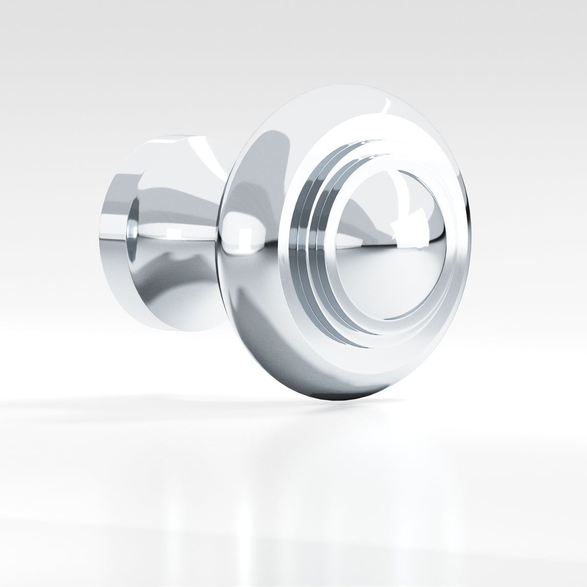 Colonial Bronze 675 Tiered Button Knob, 1-3/8 in Diameter - Polished Chrome