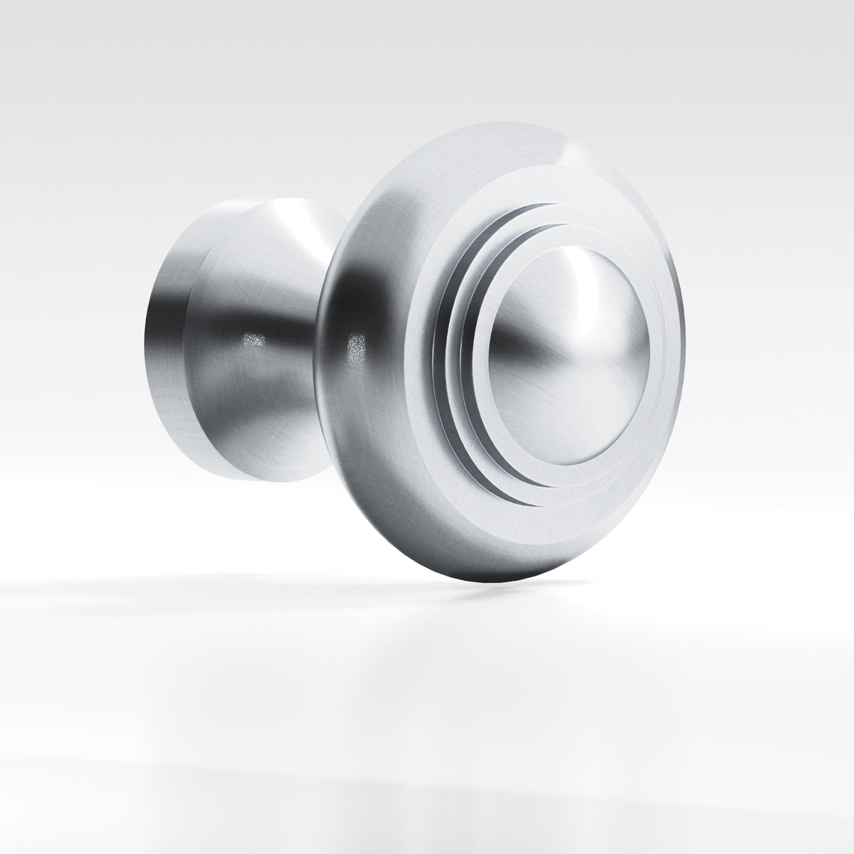 Colonial Bronze 676BB Tiered Button Back-to-Back Shower Door Knob Kit, 1-1/2 in Diameter - Satin Chrome