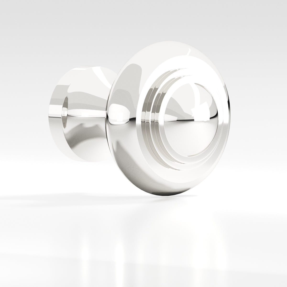 Colonial Bronze 676 Tiered Button Knob, 1-1/2 in Diameter - Polished Nickel