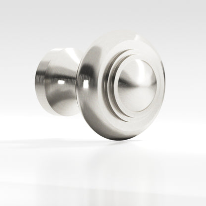 Colonial Bronze 676BB Tiered Button Back-to-Back Shower Door Knob Kit, 1-1/2 in Diameter - Nickel Stainless