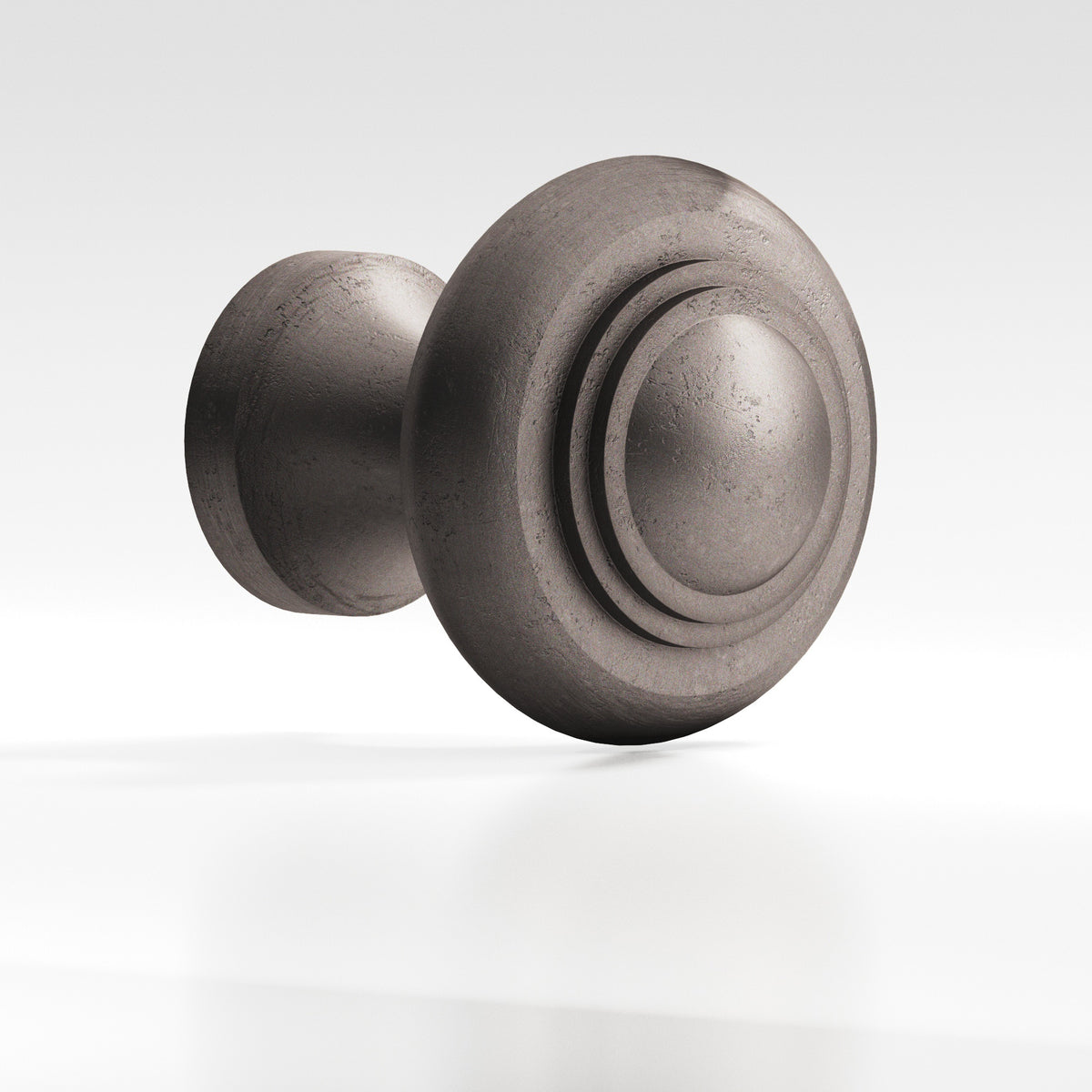 Colonial Bronze 674 Tiered Button Knob, 1-3/16 in Diameter - Distressed Pewter