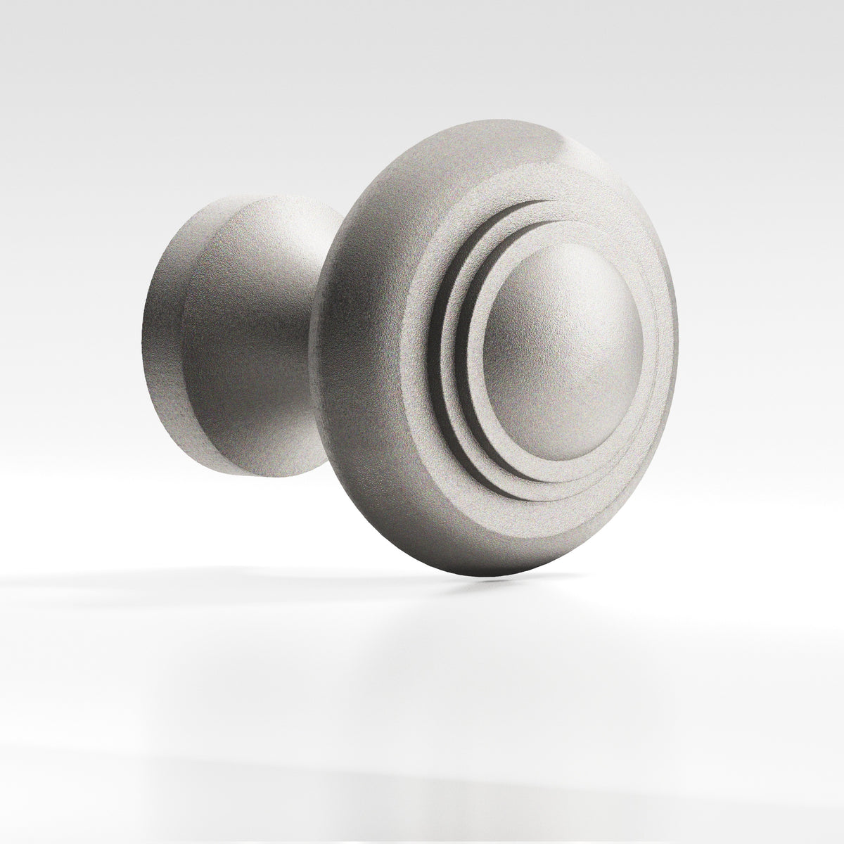 Colonial Bronze 674 Tiered Button Knob, 1-3/16 in Diameter - Frost Nickel™