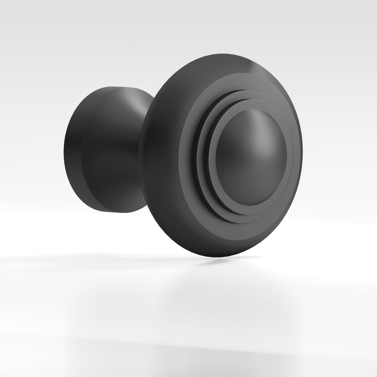 Colonial Bronze 674 Tiered Button Knob, 1-3/16 in Diameter - Matte Graphite