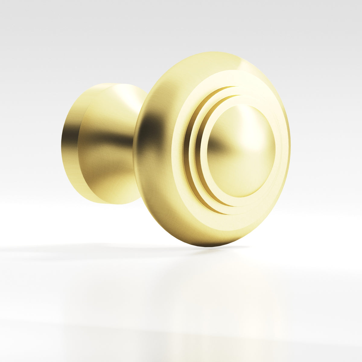 Colonial Bronze 675BB Tiered Button Back-to-Back Shower Door Knob Kit, 1-3/8 in Diameter - Matte Satin Brass