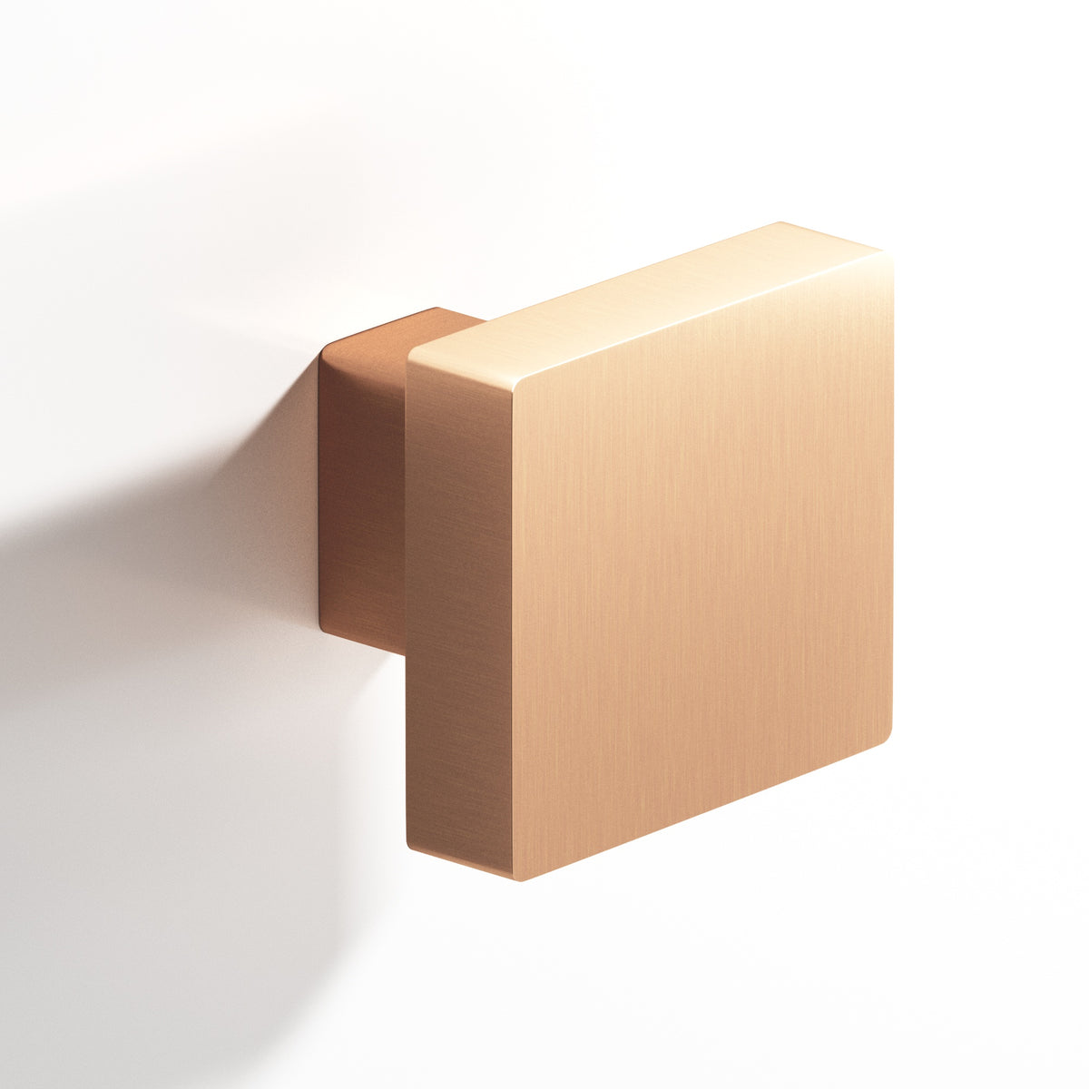 Colonial Bronze 749 Square Knob with Rectangular Post, 1-1/2 in - Satin Bronze