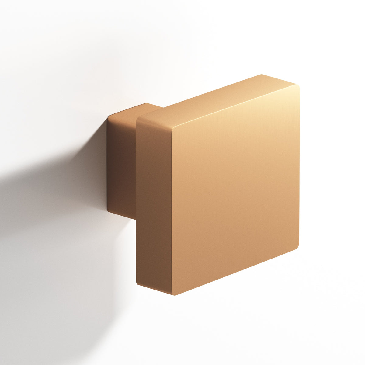 Colonial Bronze 749 Square Knob with Rectangular Post, 1-1/2 in - Matte Satin Bronze