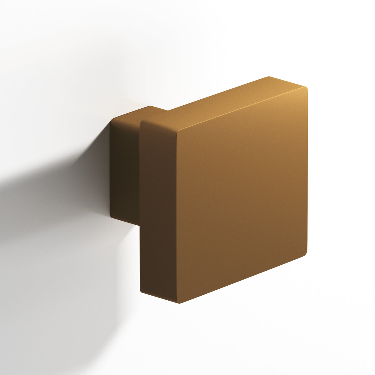 Colonial Bronze 749 Square Knob with Rectangular Post, 1-1/2 in - Matte Light Statuary Bronze