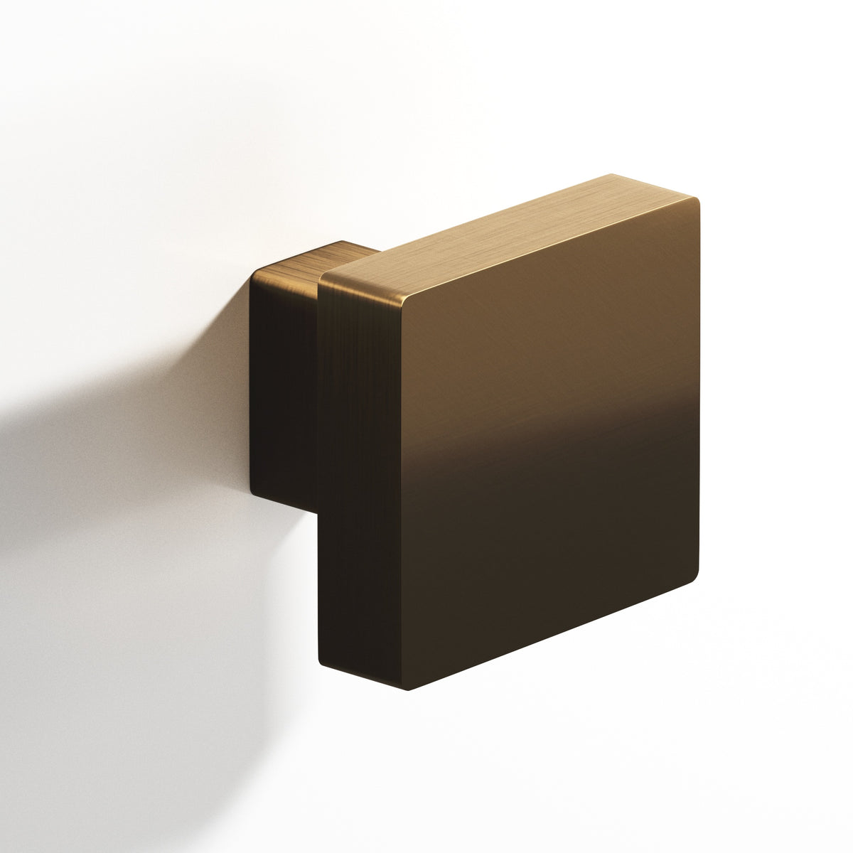 Colonial Bronze 749 Square Knob with Rectangular Post, 1-1/2 in - Oil Rubbed Bronze