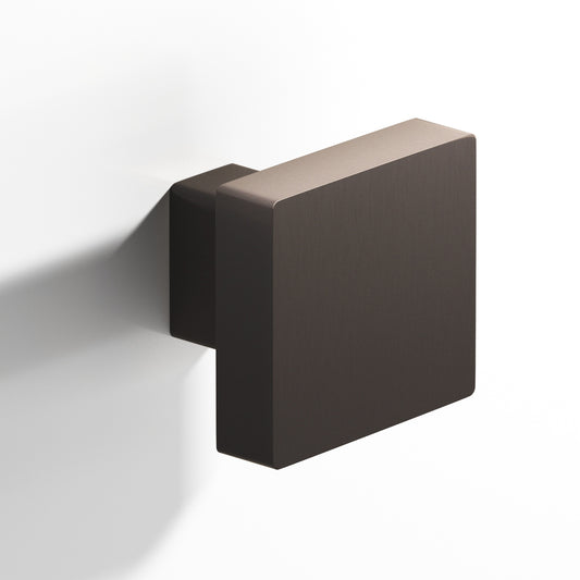 Colonial Bronze 749 Square Knob with Rectangular Post, 1-1/2 in