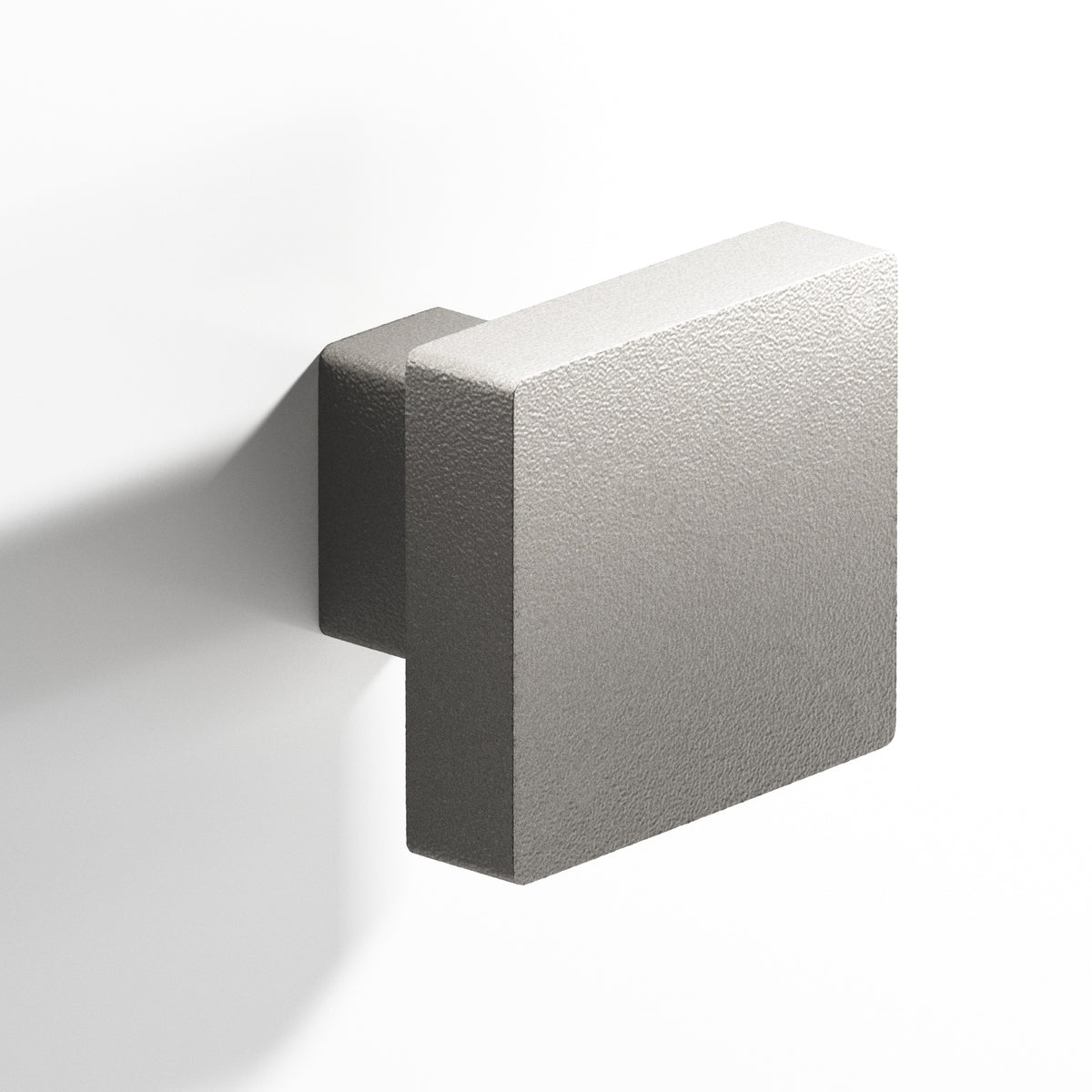Colonial Bronze 749 Square Knob with Rectangular Post, 1-1/2 in - Frost Nickel™