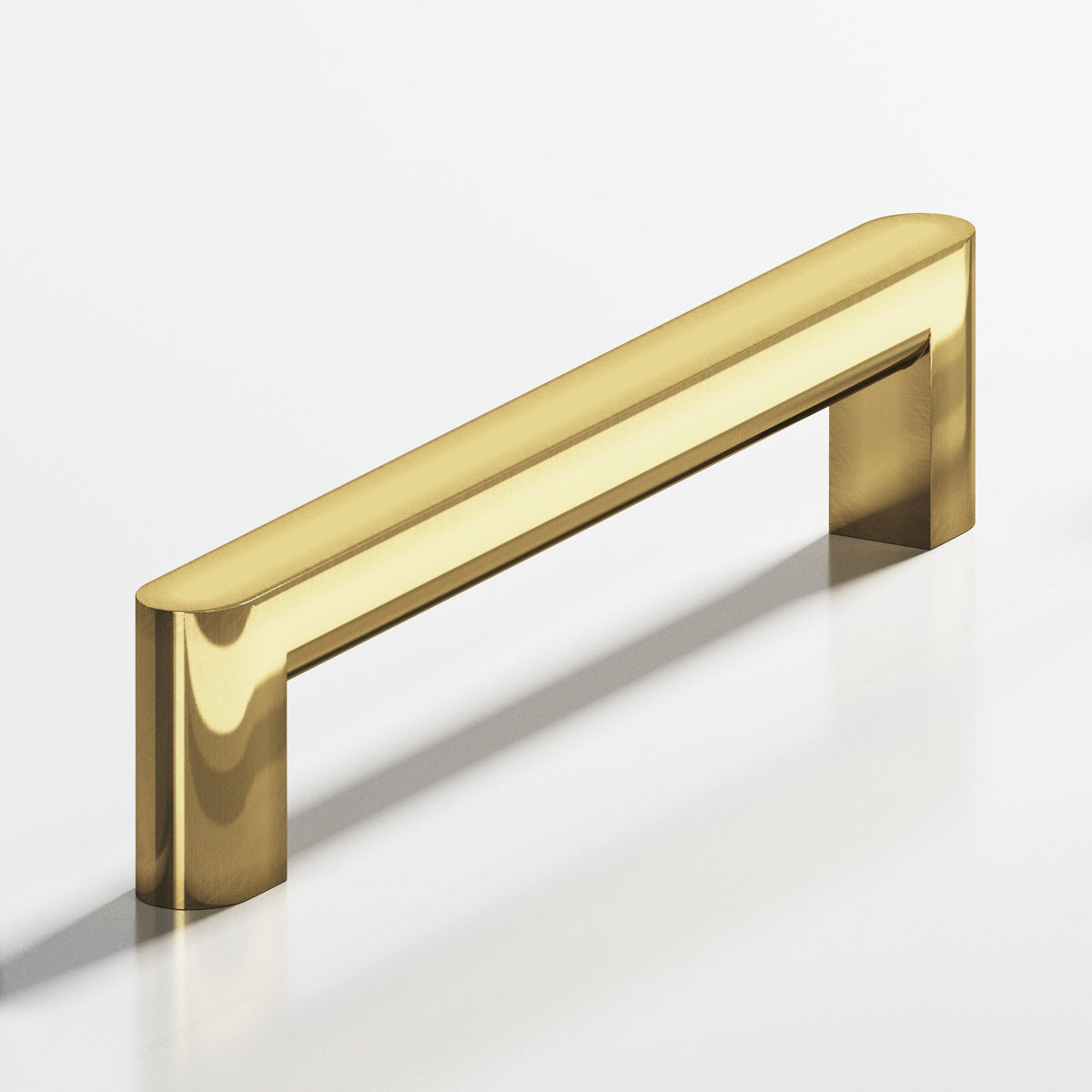 Colonial Bronze 762 Square Pull with Rounded Back and Ends, 5/8 x 3/8 in Cross Section - Antique Bronze