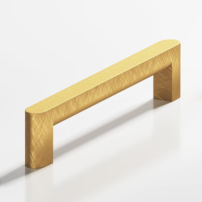 Colonial Bronze 765 Square Pull with Rounded Back and Ends, 1 x 3/4 in Cross Section - Weathered Brass