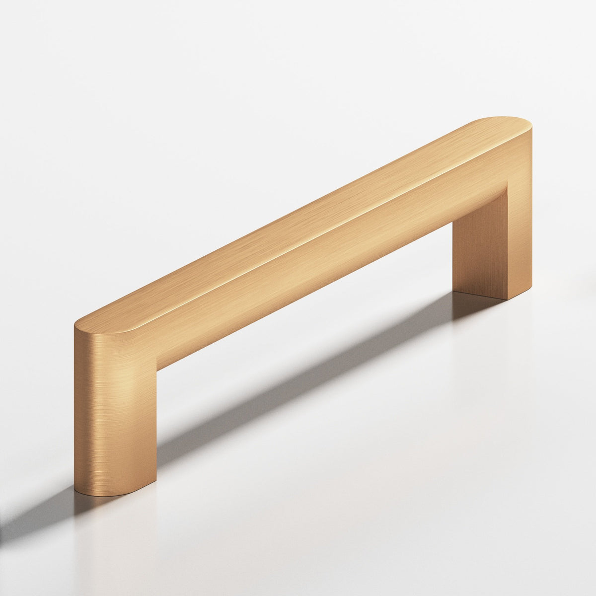 Colonial Bronze 765 Square Pull with Rounded Back and Ends, 1 x 3/4 in Cross Section - Matte Satin Bronze