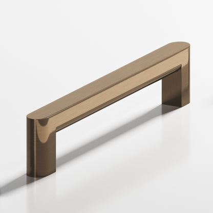 Colonial Bronze 765 Square Pull with Rounded Back and Ends, 1 x 3/4 in Cross Section - Light Statuary Bronze