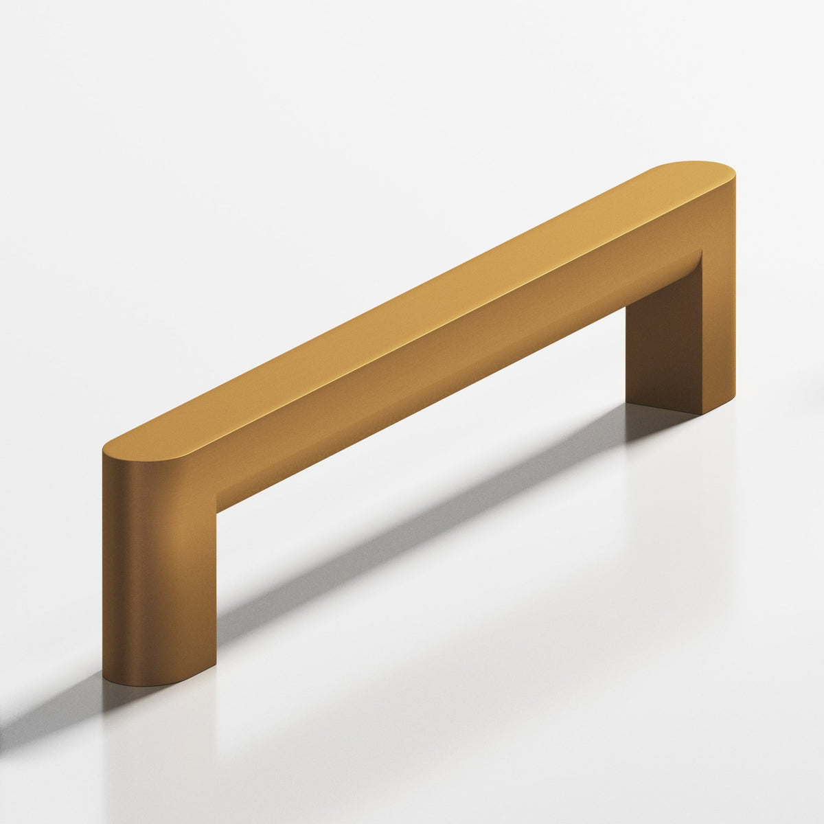 Colonial Bronze 762 Square Pull with Rounded Back and Ends, 5/8 x 3/8 in Cross Section - Matte Light Statuary Bronze