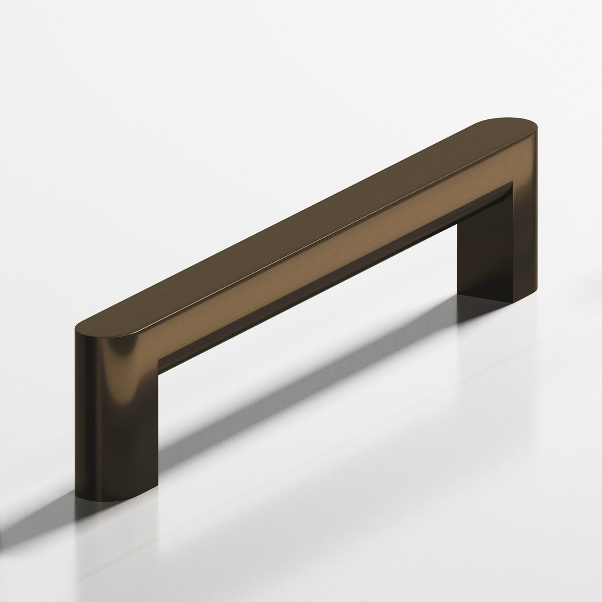 Colonial Bronze 762 Square Pull with Rounded Back and Ends, 5/8 x 3/8 in Cross Section - Oil Rubbed Bronze