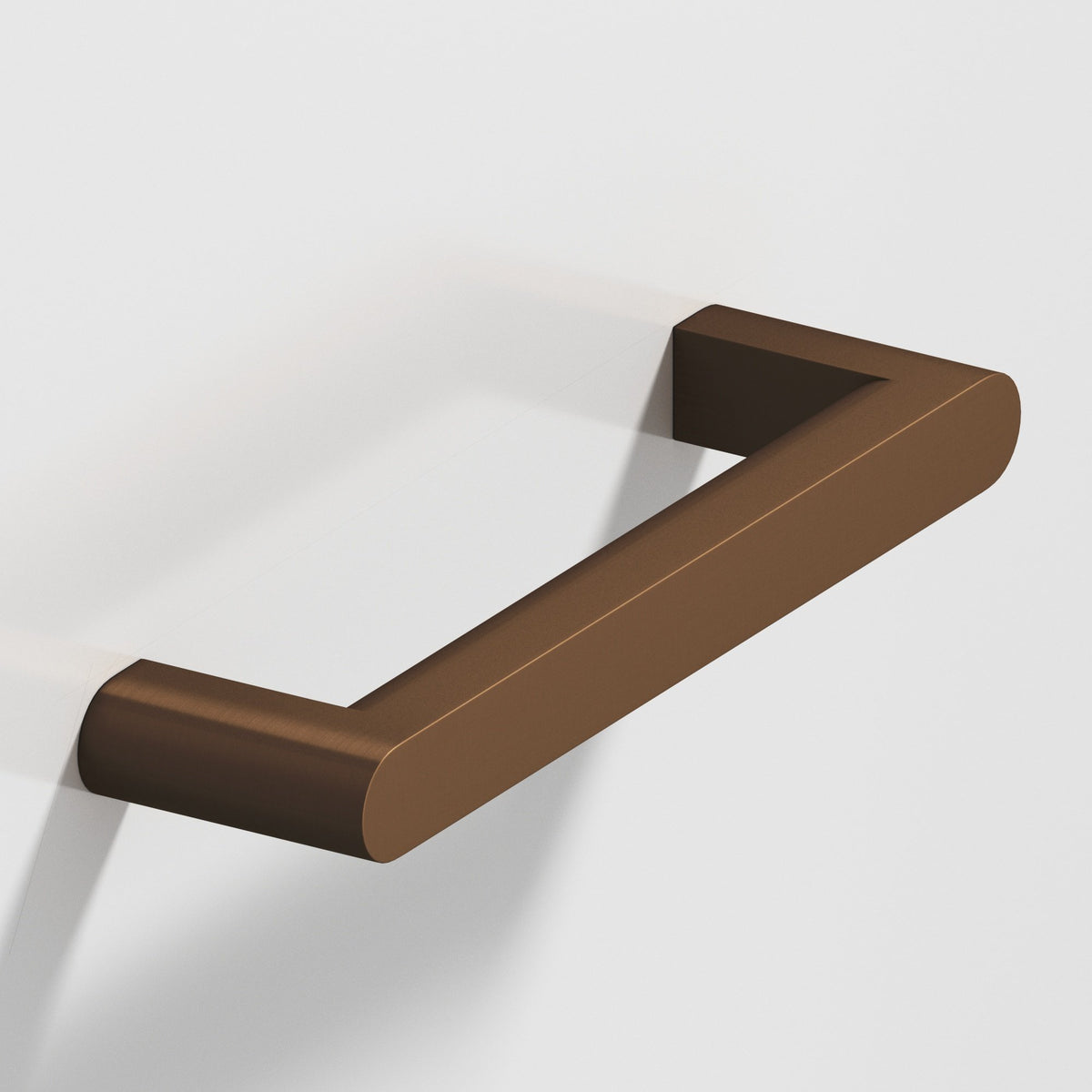 Colonial Bronze 762 Square Pull with Rounded Back and Ends, 5/8 x 3/8 in Cross Section - Matte Oil Rubbed Bronze