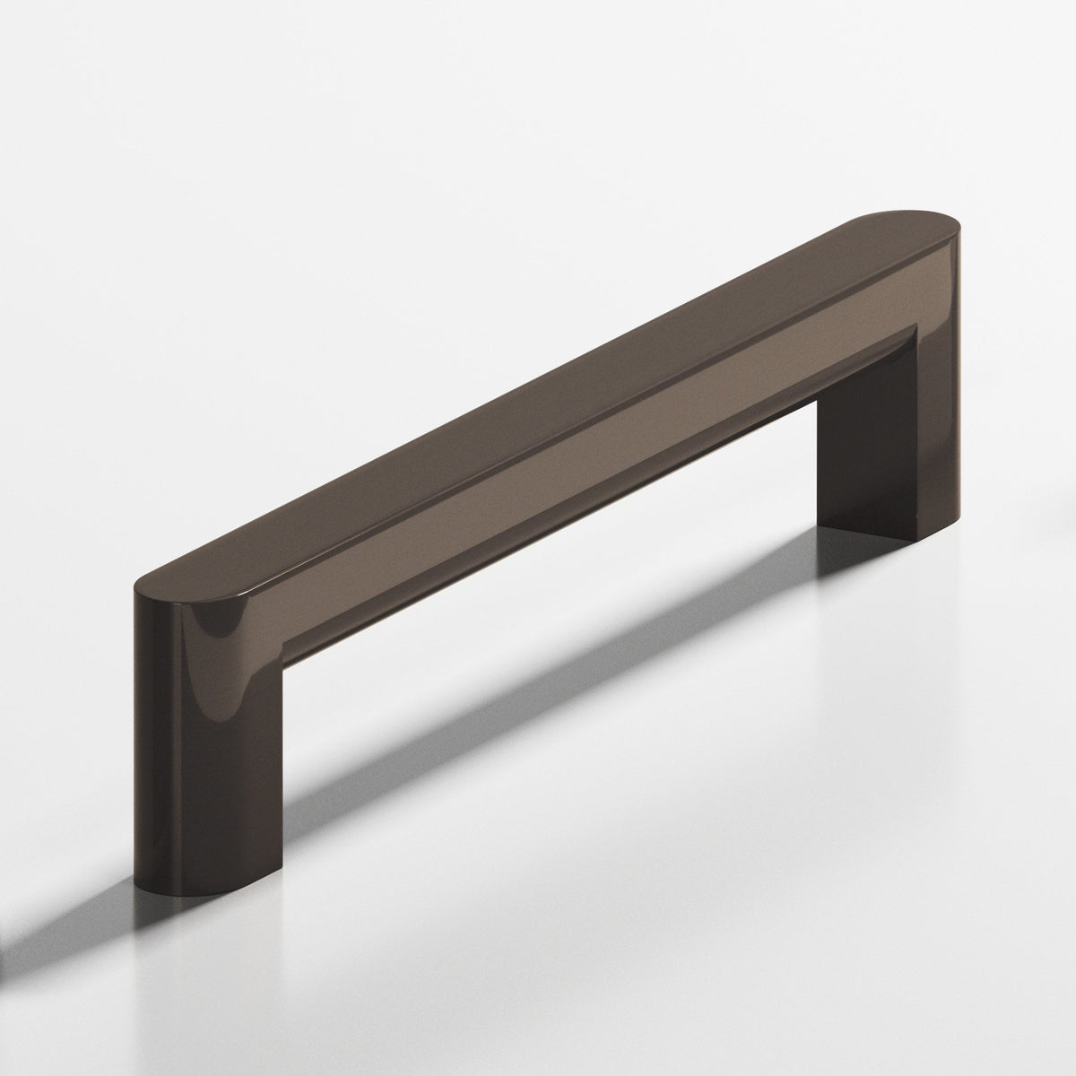 Colonial Bronze 760 Square Pull with Rounded Back and Ends, 7/16 x 1/2 in Cross Section - Dark Statuary Bronze